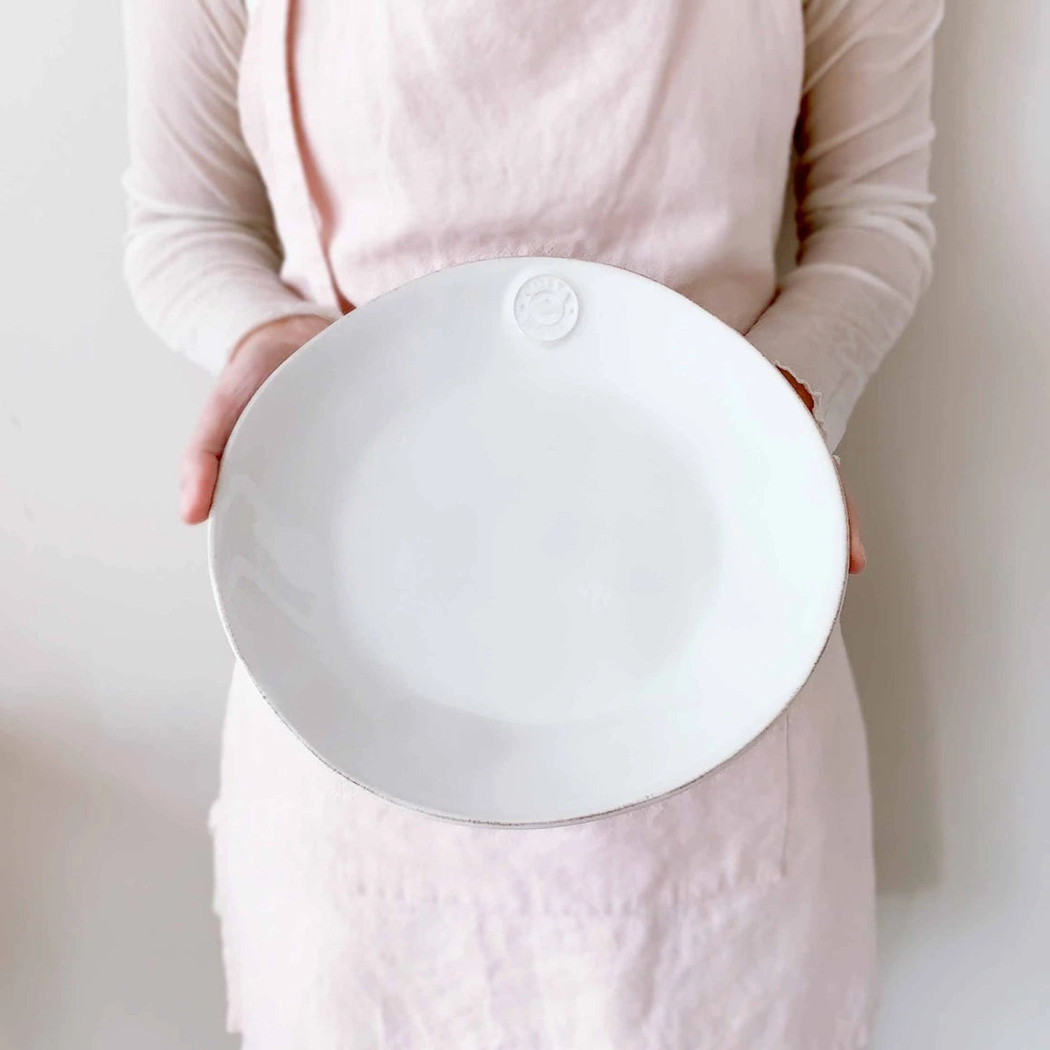 6er Set NOVA Pastateller von Costa Nova in Weiß aus Steinzeug, 25 cm Essteller für Geschirrspülmaschine und Backofen geeignet NOP251-W