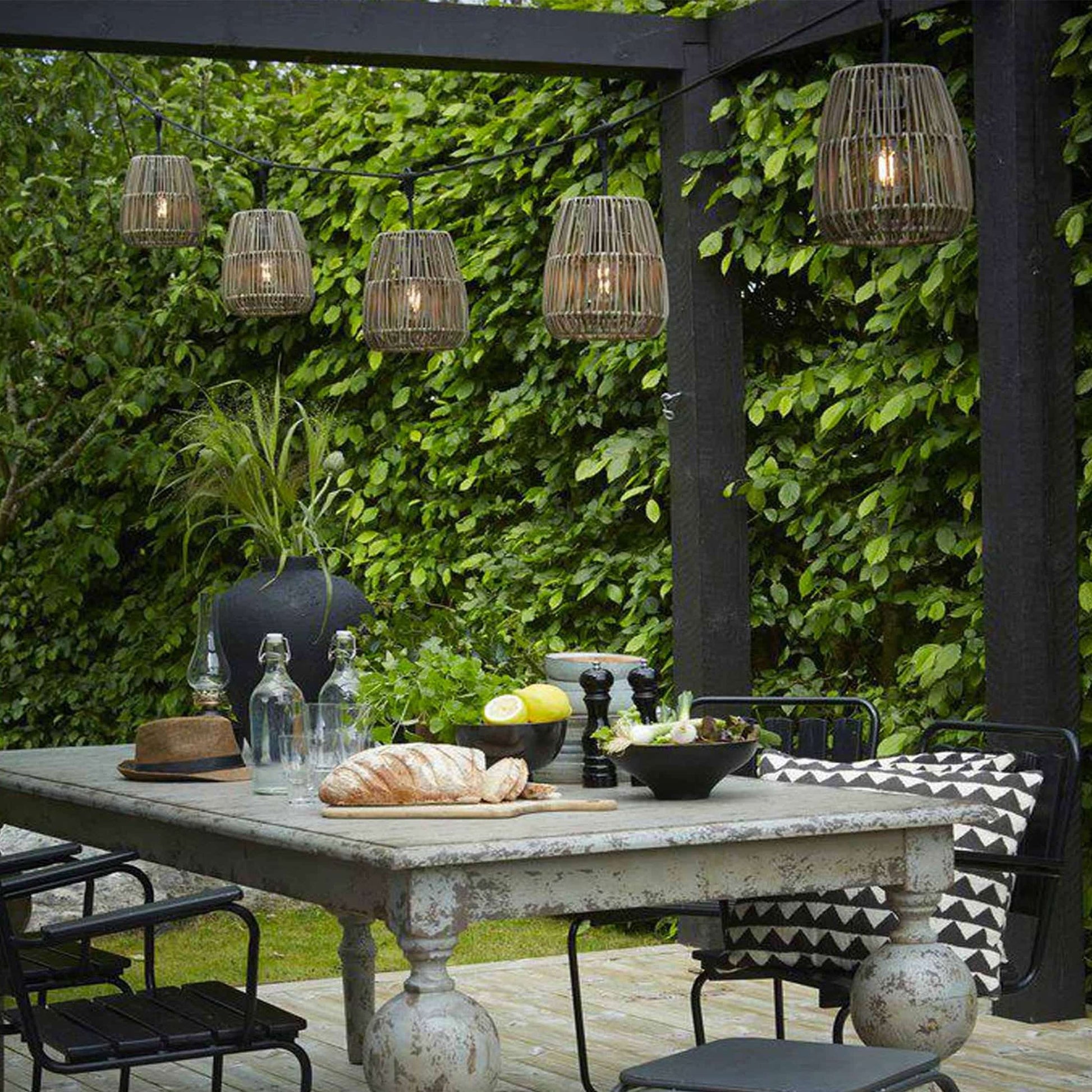 Lichterkette outdoor Rattan Lampenkette Lichterkette Girlande PRHome Beleuchtung Gartenlicht Terrasse Balkon Licht Balkonlicht Lichterkette kaufen traumhafte Lichtstimmung Party-Lichterkette außen Leuchtdeko für den Außenbereich wasserfest strom Soulbirdee onlineshop