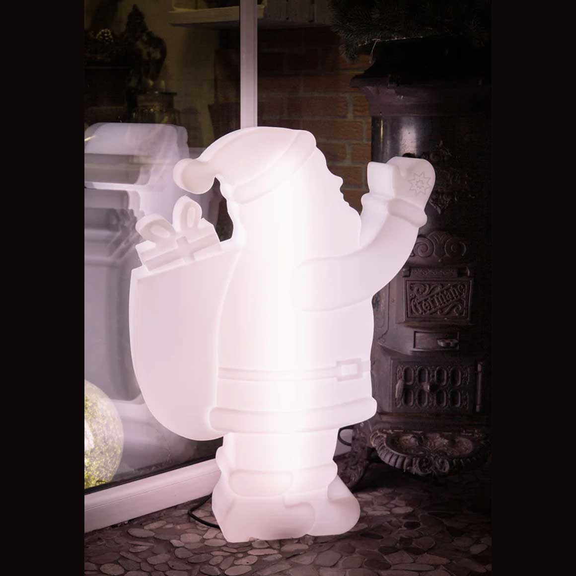 Dekoleuchte Outdoorlampe SANTA Lampe Weihnachtsbeleuchtung Outdoor-Beleuchtung für Nikolaus | LED Weihnachtsdeko | Soulbirdee Onlineshop