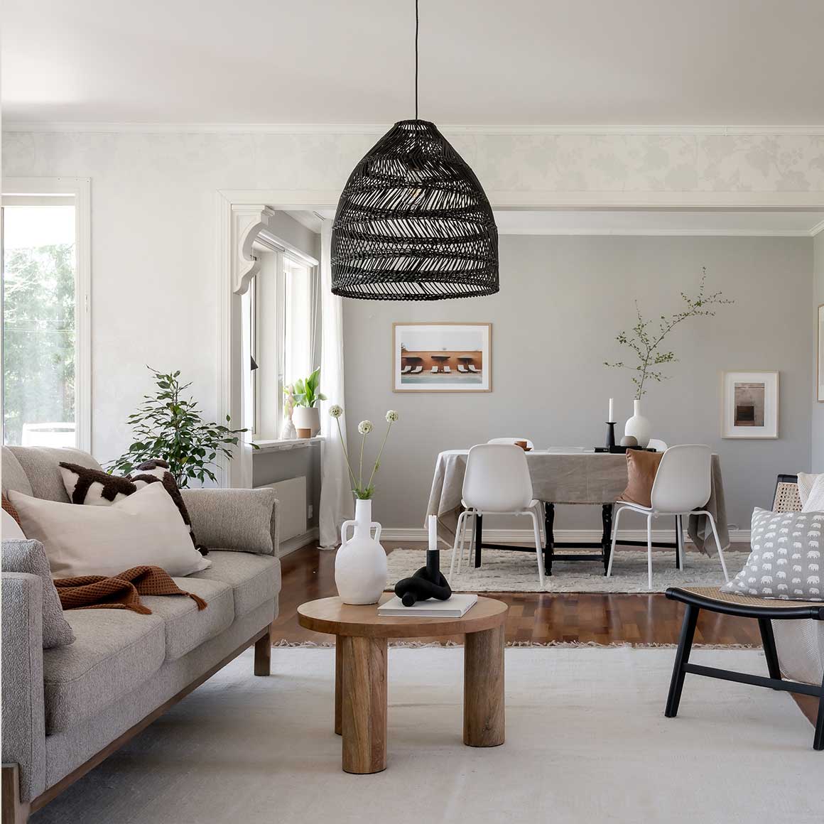 pendelleuchte haengelampe wohnzimmer schwarz skandi rattanlampe maja rattan prhome soulbirdee onlineshop