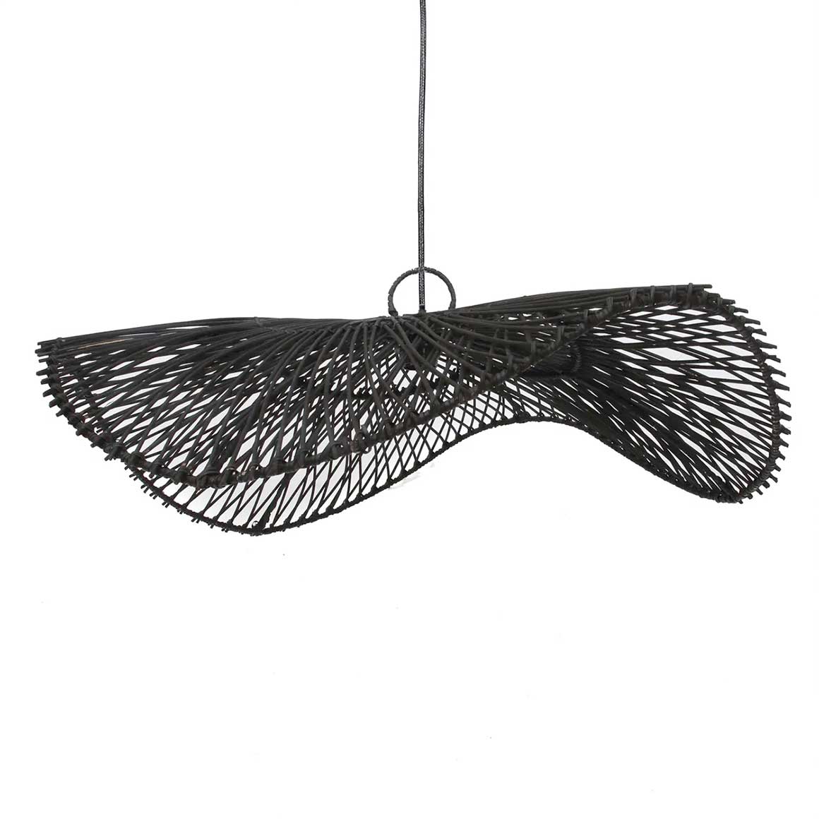 pendelleuchte schwarz rattan boho lampenschirm lampe hängelampe rattan soulbirdee onlineshop