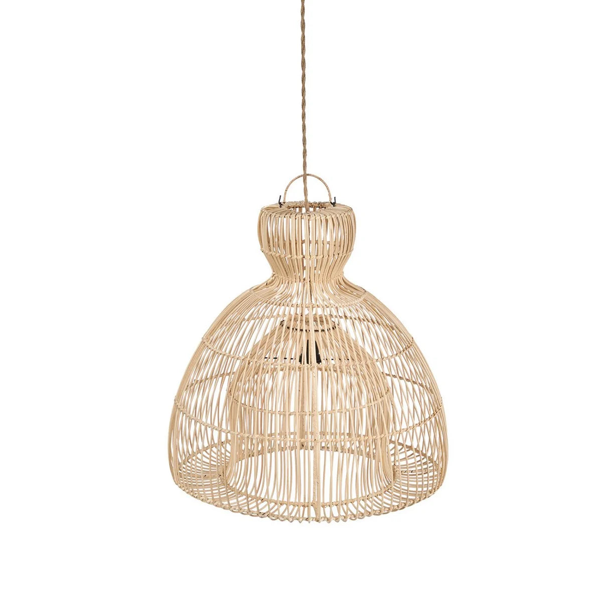 Lampenschirm aus Rattan MATCHA handgeflochten in Natur
