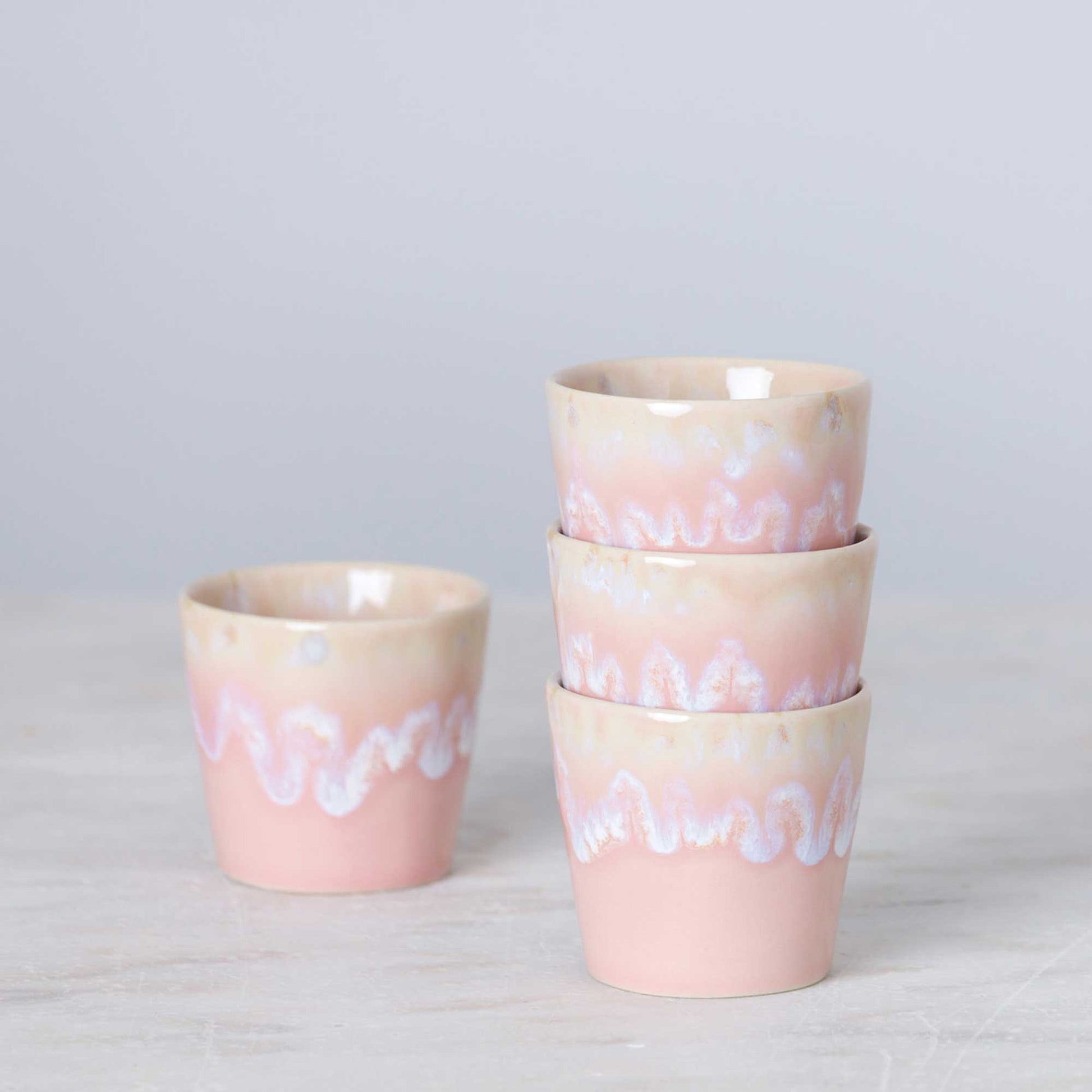 Espresso Rosa Set Ombre Verlauf Schüssel Geschirr Porzellan Tasse Ibiza Geschirr kaufen Soulbirdee Shop