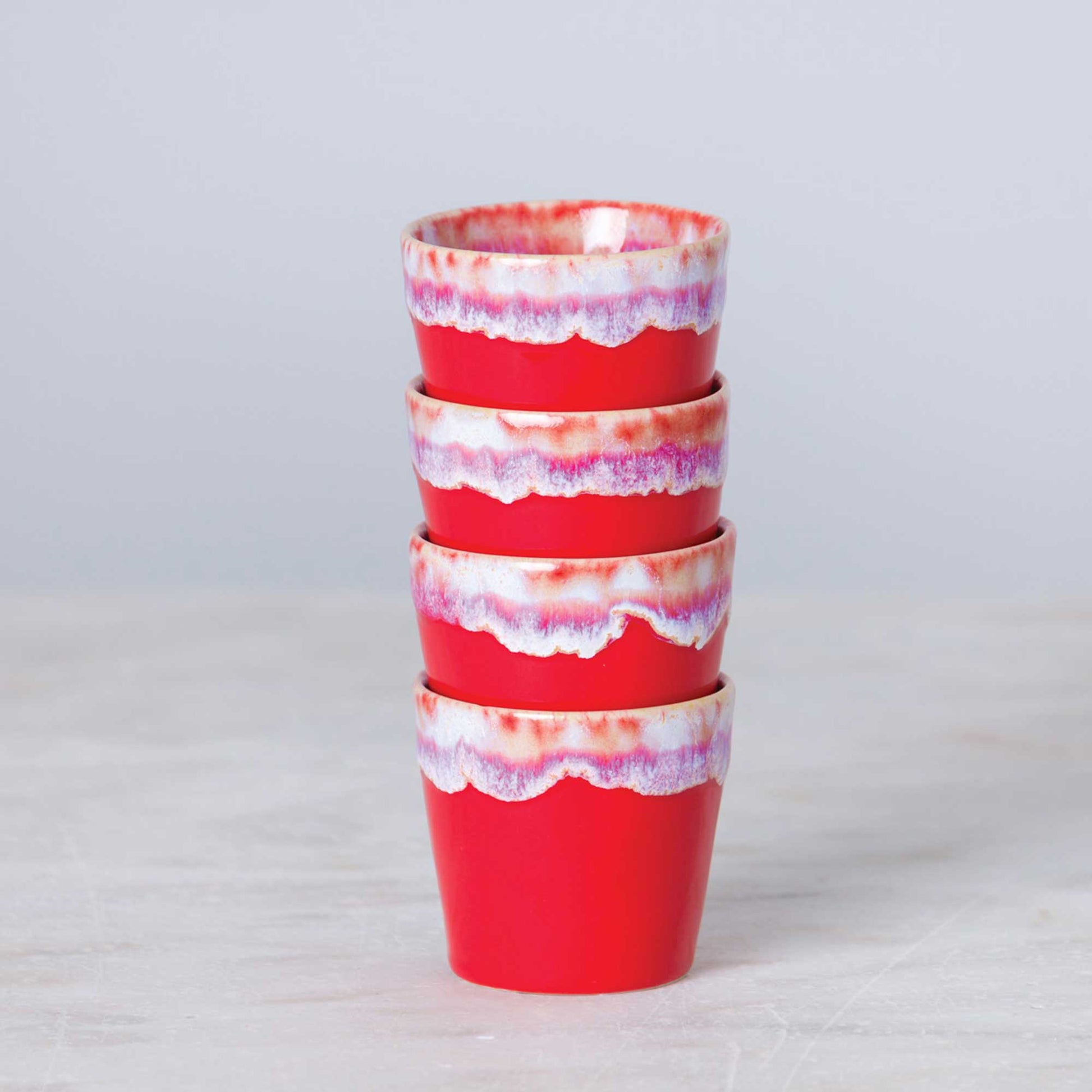 Espresso Rot Set Ombre Verlauf Schüssel Geschirr Porzellan Tasse Ibiza Geschirr kaufen Soulbirdee Shop