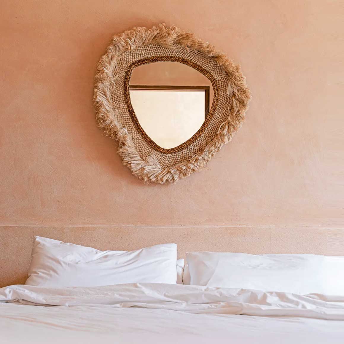 schlafzimmer spiegel Boho Style beige wandspiegel contessa gras ibiza soulbirdee onlineshop bazar bizar