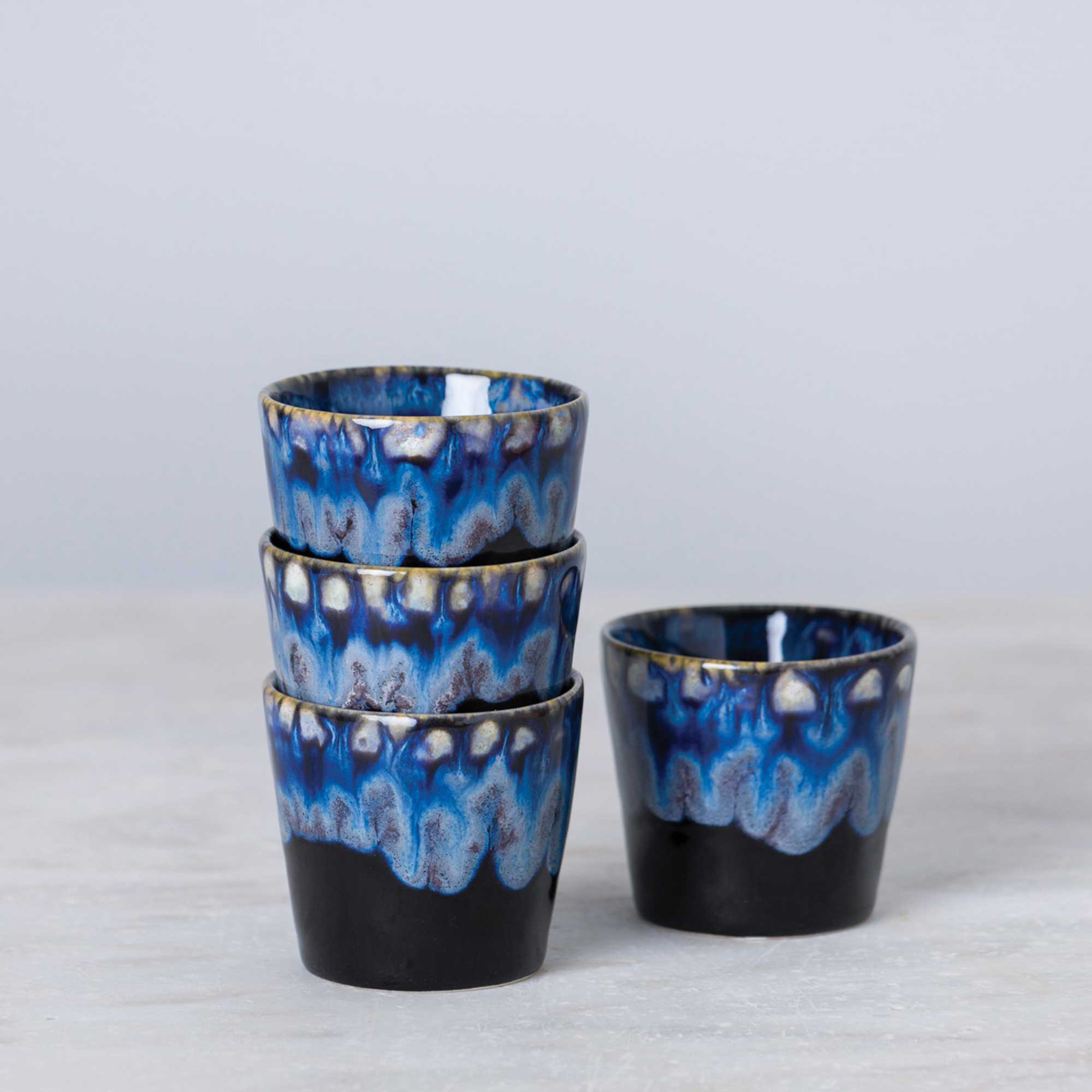 Espresso schwarz Set Ombre Verlauf Schüssel Geschirr Porzellan Tasse Ibiza Geschirr kaufen Soulbirdee Shop