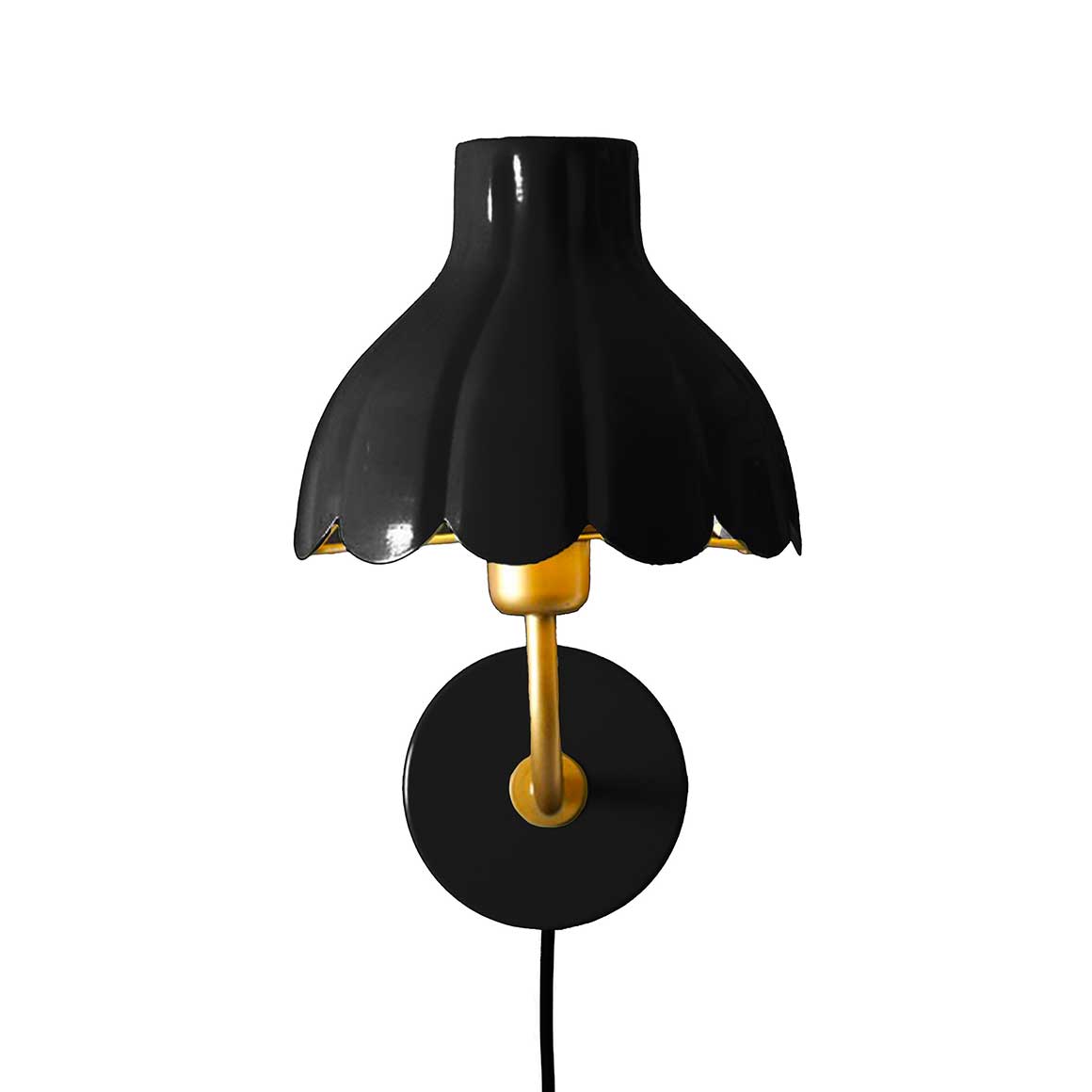 schwarze wandlampe gold rund klein Boho wandleuchte schalter stecker soulbirdee onlineshop