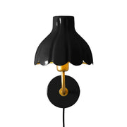 schwarze wandlampe gold rund klein Boho wandleuchte schalter stecker soulbirdee onlineshop