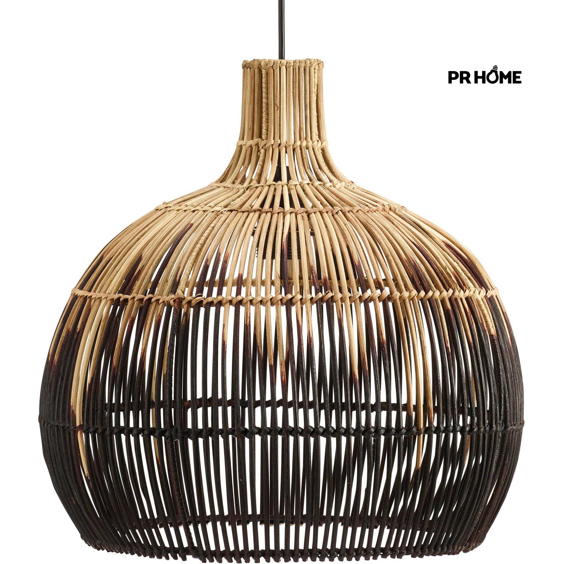 Hängelampe Lampe Rattan Martha Prhome 5331-BT02 Pendellampe Pendelleuchte Schwarz Beige Scandi Boho Soulbirdee Onlineshop