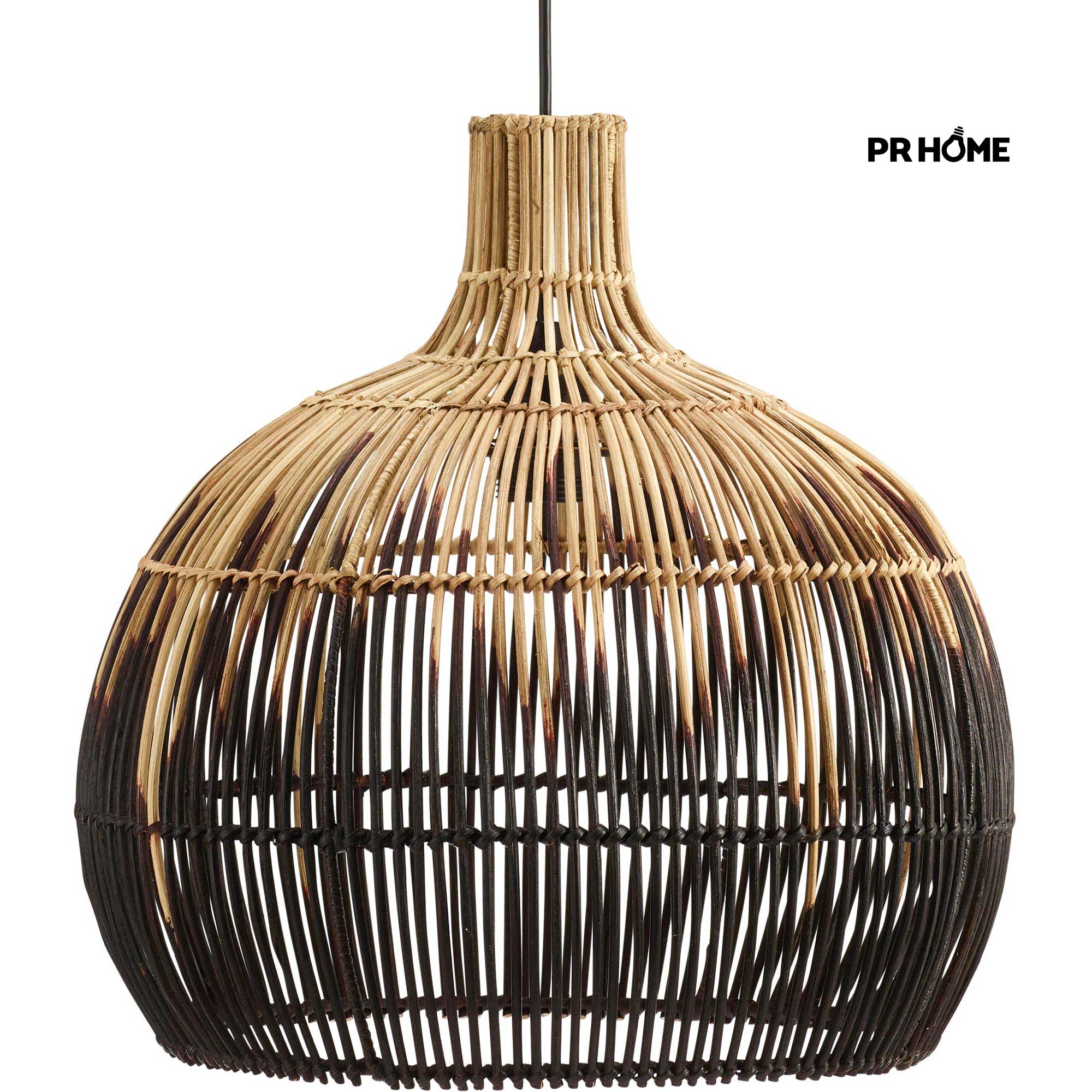 Hängelampe Lampe Rattan Martha Prhome 5331-BT02 Pendellampe Pendelleuchte Schwarz Beige Scandi Boho Soulbirdee Onlineshop