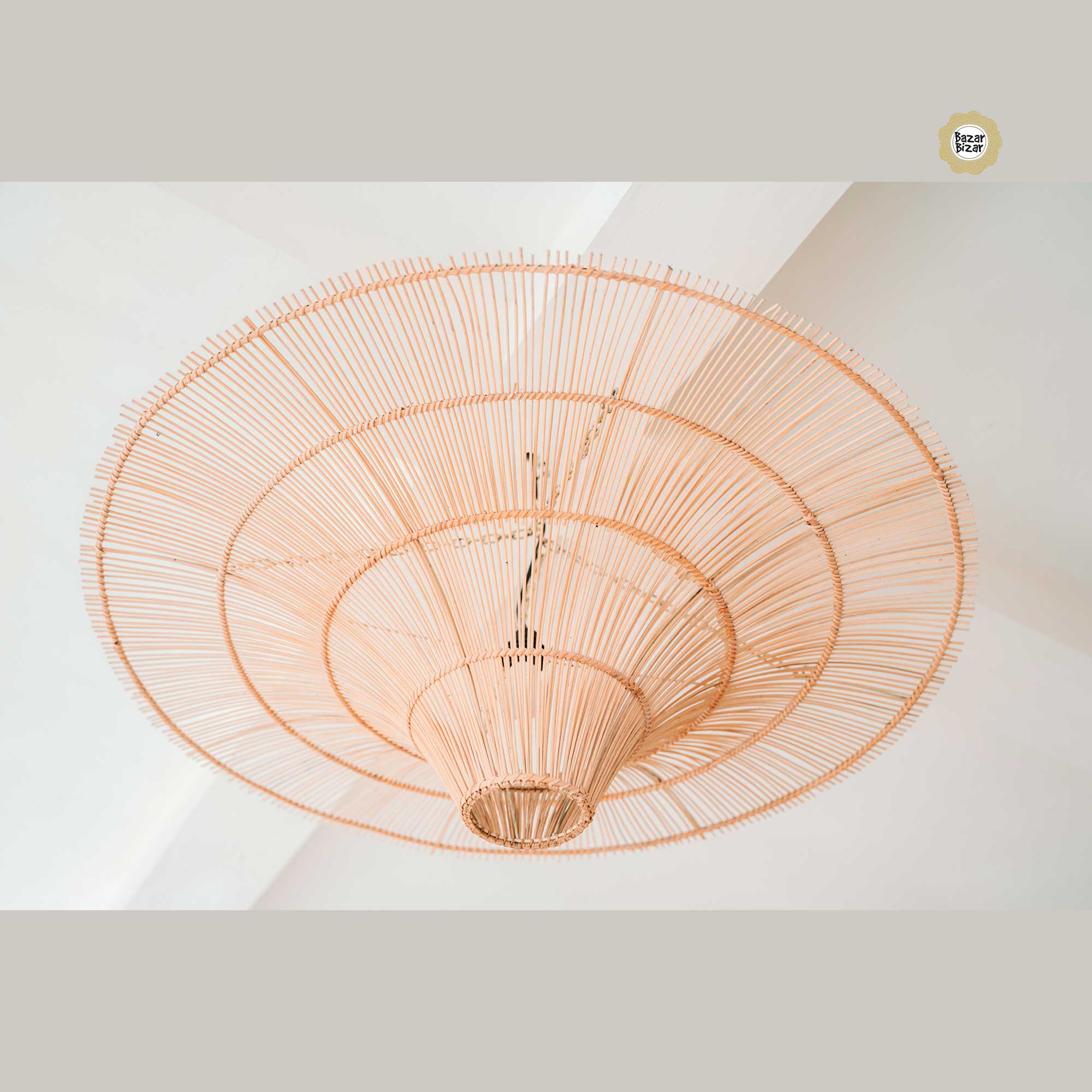 SKY Deckenlampe Rattan Scandi Lampe Bazar Bizar online kaufen BAYU022N-L-60x40 Esstischlampe Soulbirdee shop