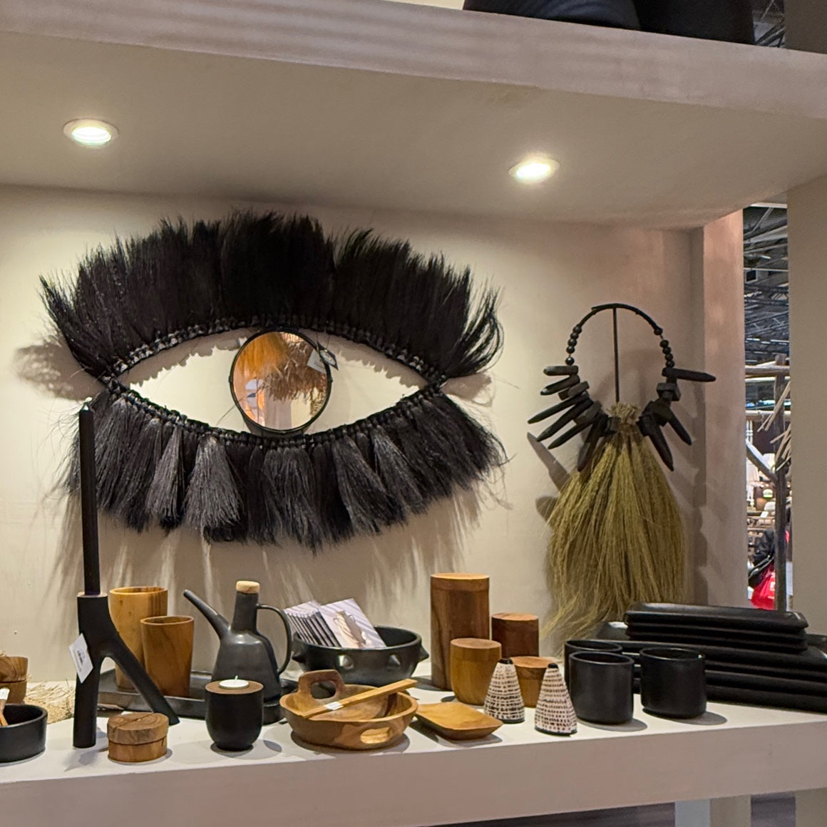 spiegel dekospiegel schwarz wandspiegel boho chic soulbirdee
