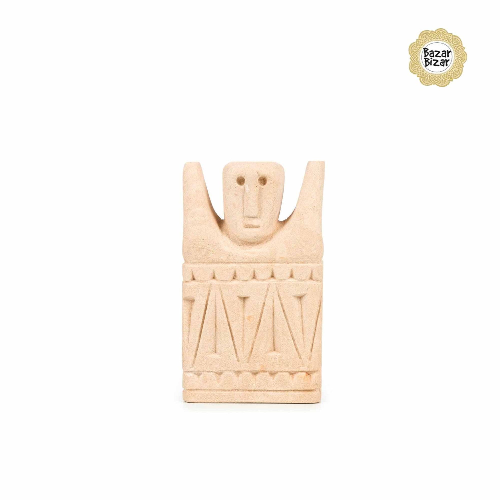 Sumba Stone Statue von Bazar Bizar ♥ Ethno Deko Figur aus Sumba, Indonesien ♥ Boho Style Deko online kaufen im Soulbirdee Onlineshop