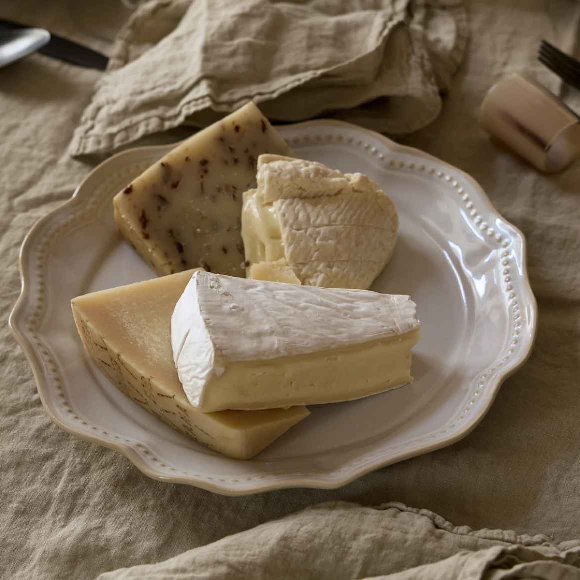 Weißer Kuchen- und Dessertteller ALMARA von Costa Nova
