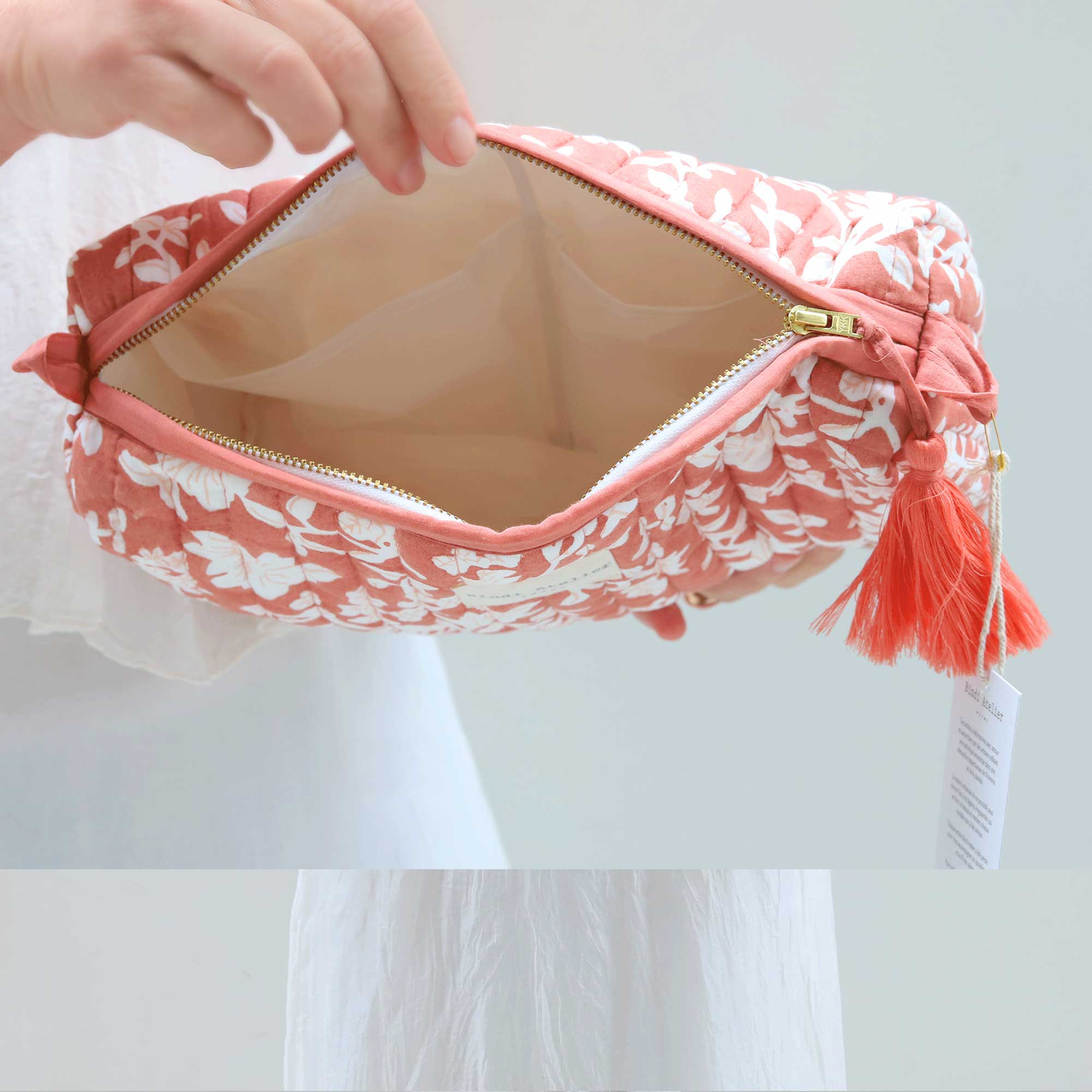 Kosmetiktasche im Block Print "Nidhi"