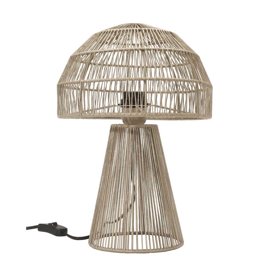 Tischlampe Skandinavisch Lampenshop Tischleuchte Scandi Beige Skandinavische Lampe Tischlampe kaufen beige Rund organisch handgemacht Leuchte Textil minimalistisch nordisch boho design soulbirdee
