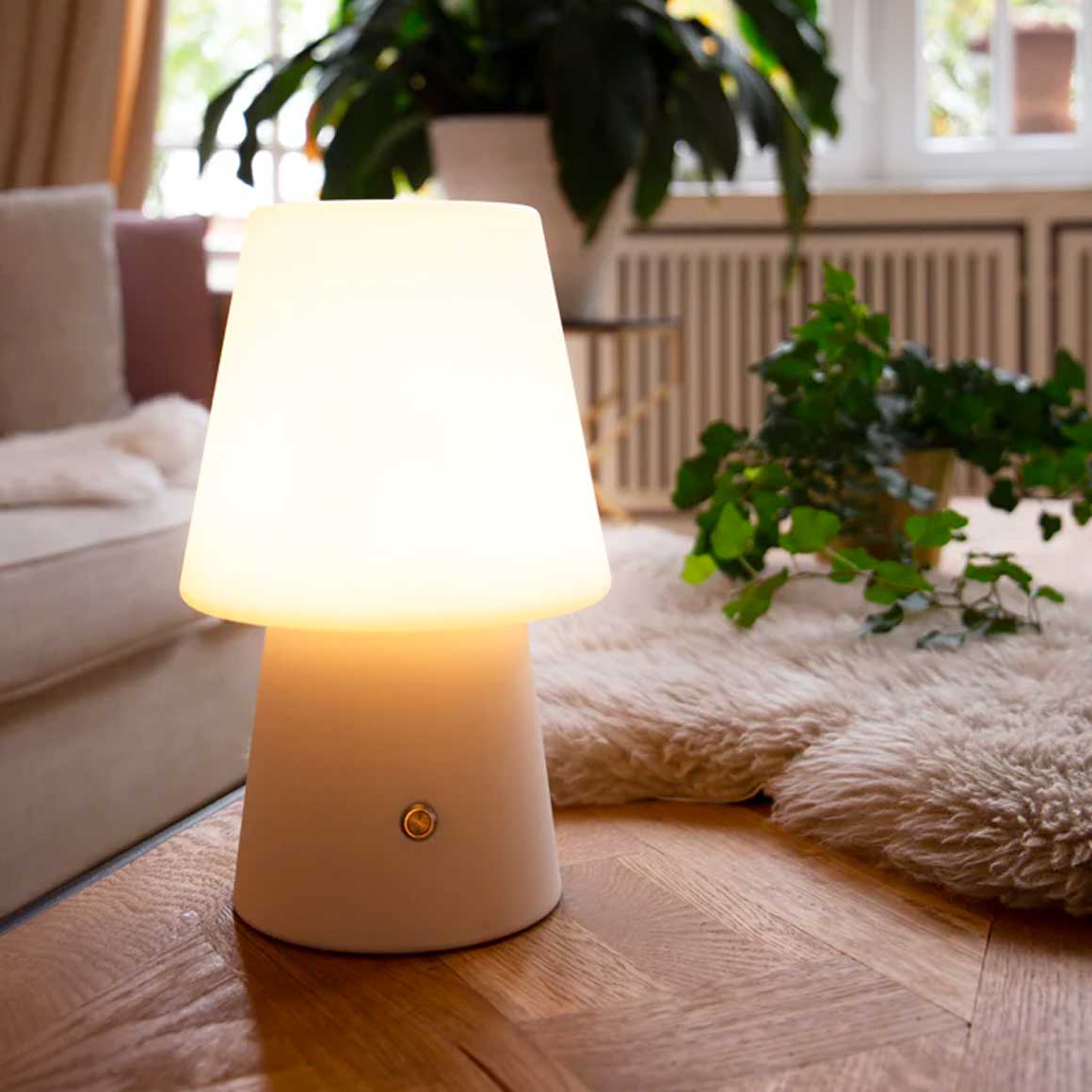 Wohnzimmerlampe ohne Kabel Lampe Sand Beige Outdoor Tischlampe Dimmbar Akku Licht Kabellos Deko ganzjährig Draußen Wohnzimmer Beleuchtung Schlafzimmer-Nachttisch-Lampe Soulbirdee Onlineshop
