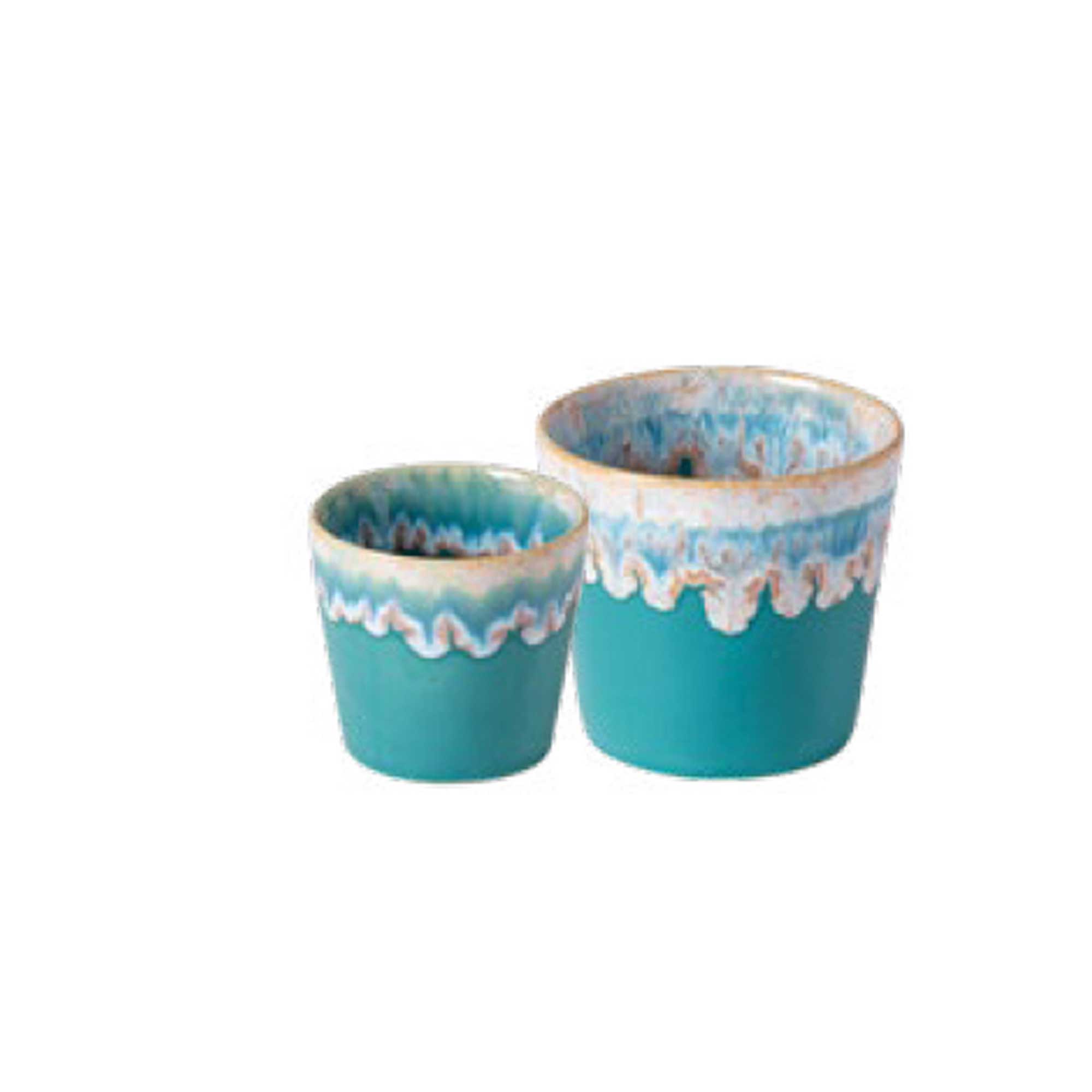Espresso Türkis Set Ombre Verlauf Schüssel Geschirr Porzellan Tasse Ibiza Geschirr kaufen Soulbirdee Shop