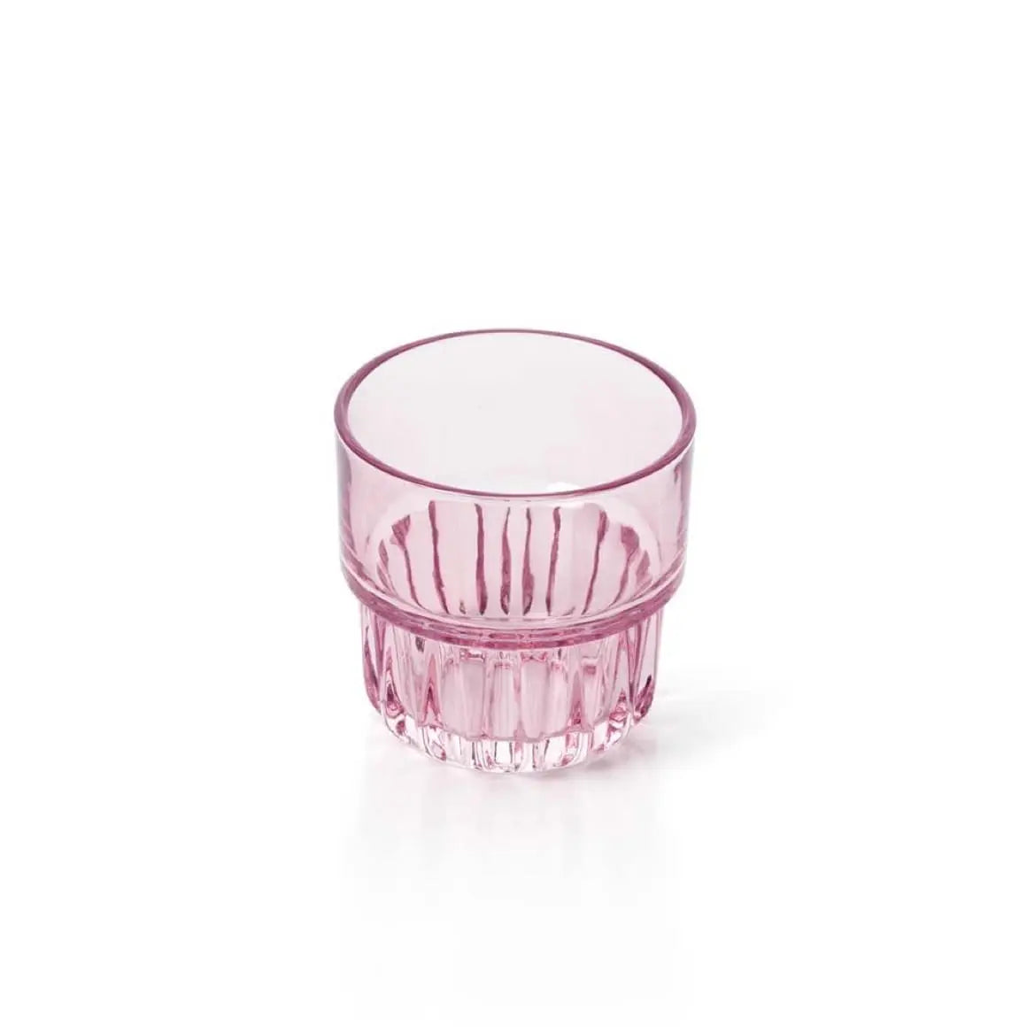 Trinkgläser 4er Set facettiert farbiges Glas Rosé Design modern`