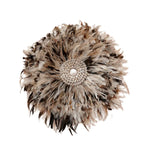 Juju M Boho Wanddeko aus Federn braun, beige, grau, weiss Traumhaft schöne Boho Deko aus Bali 