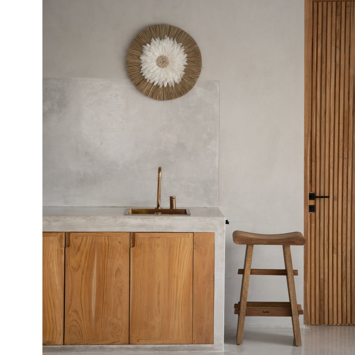 wanddeko badezimmer Alang-Alang-Gras, Federn Bazar Bizar Boho-Chic nazirmaterial handgefertigt Schlafzimmer, Wohnraum Flur