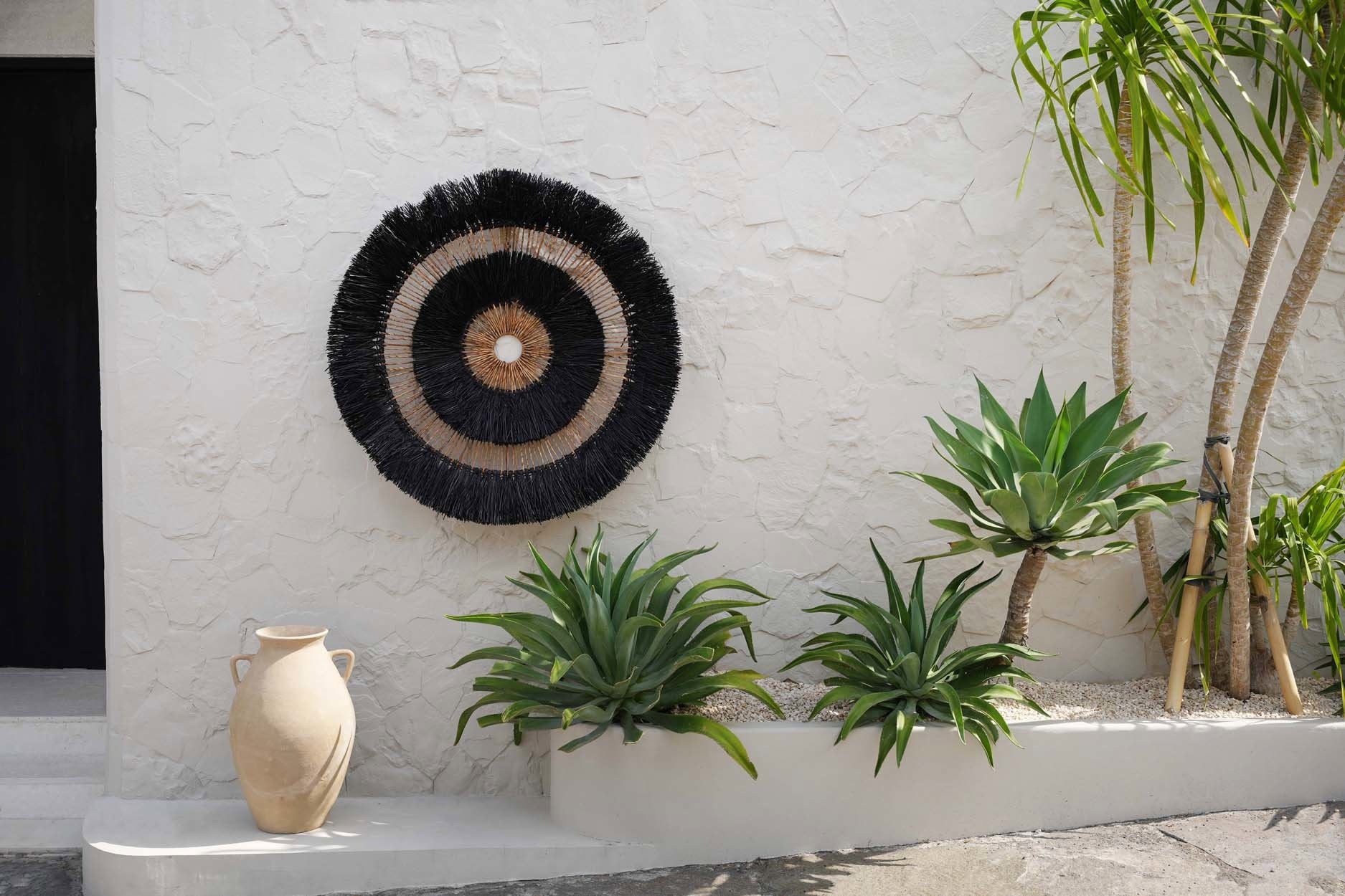 wanddeko boho style rund schwarz soulbirdee onlineshop