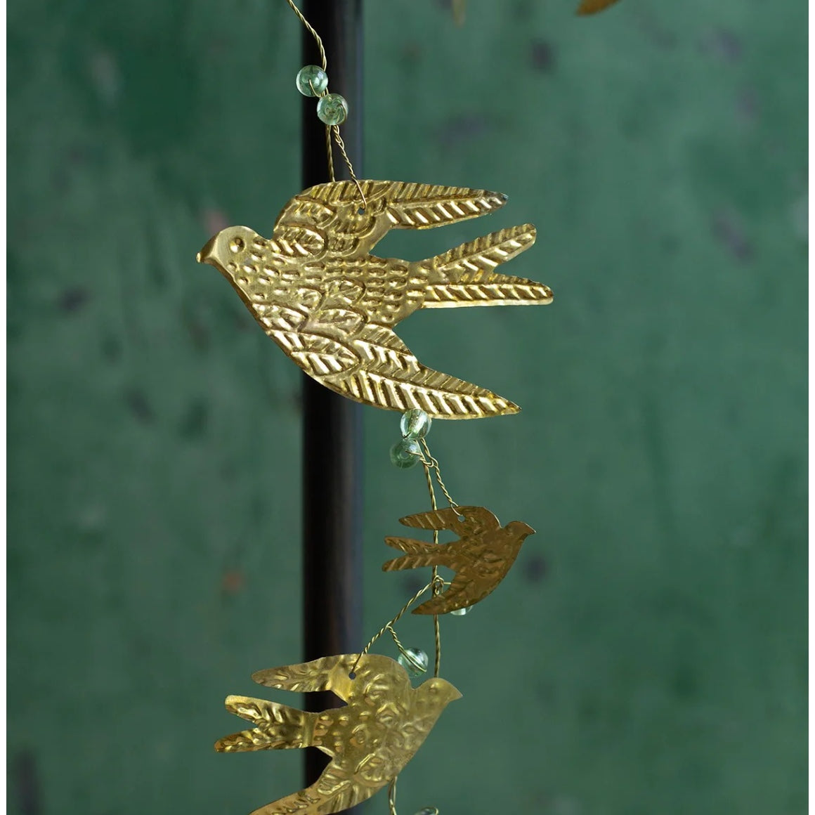 Girlande mit Schwalben Gold