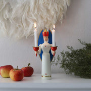 Weihnachtsengel Weihnachtsdeko Holz Holzfigur Kerzenständer Kerzenleuchter Kerzenhalter Engel Erzgebirge Weihnachten Dekoration Deko Soulbirdee Weihnachtsshop