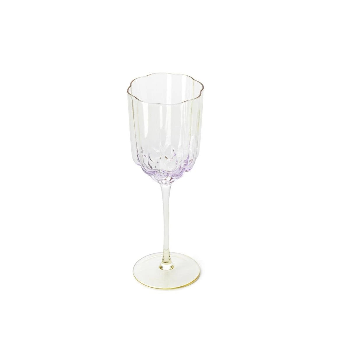2er Set Weingläser Pink Blush aus rosafarbenem Recyclingglas für stilvolle Tischkultur