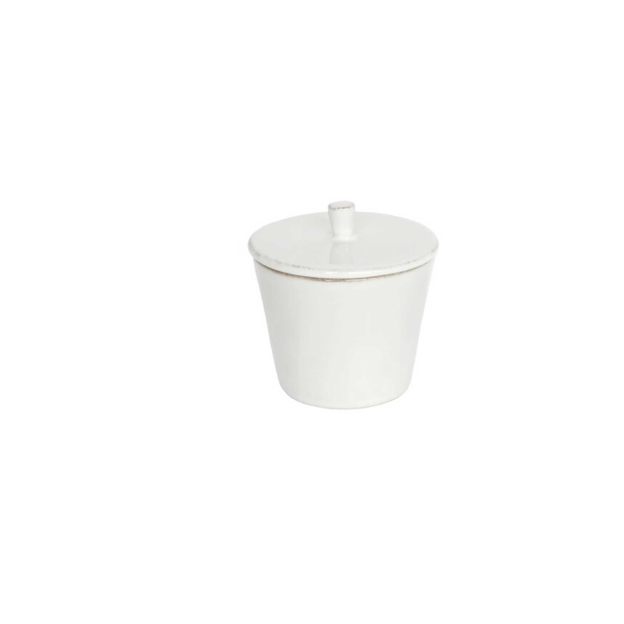 Zuckerdose weiss rund steingut costa nova tischdeko geschirr soulbirdee onlineshop